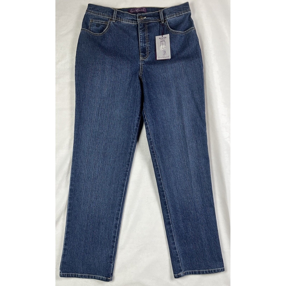 Gloria Vanderbilt Amanda Classic Fit Tapered Leg Jeans Size 16 - NWT